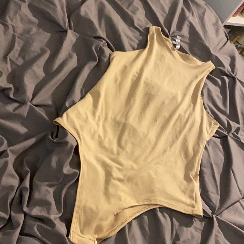 Beige Tank Bodysuit